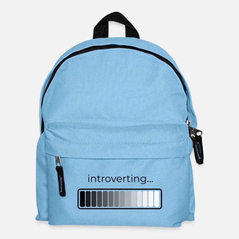 introvertierte Belastung - Kinder Rucksack - Hellblau