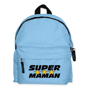 Super Maman - Fête des Mères - Sac à dos Enfant - bleu clair - Devant