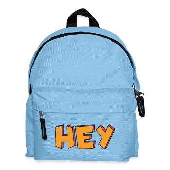 Hey 3D Retro in Orange - Kids' Backpack - light blue - Front