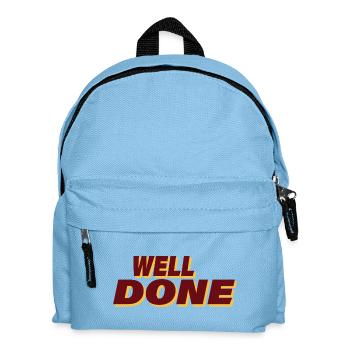 WELL DONE - Kinder Rucksack - Hellblau - Vorne