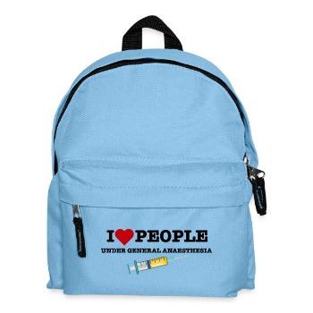 Funny Anesthesiologist Anesthetist Gift for Doctor - Kids' Backpack - light blue - Front