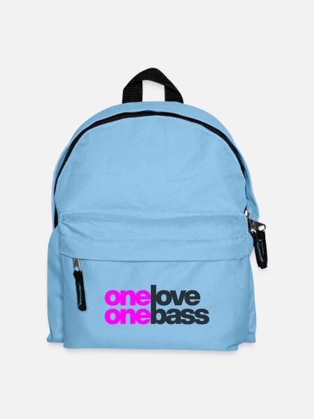 One Love One Bass - Kinder Rucksack - Hellblau