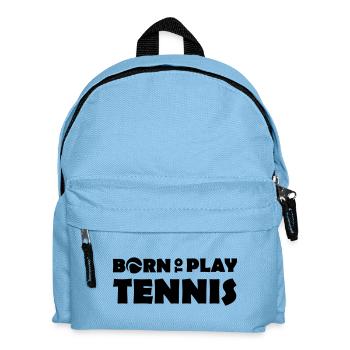 Born to play Tennis - Kinder Rucksack - Hellblau - Vorne