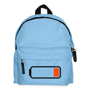 Battery low - Kids' Backpack - light blue - Front