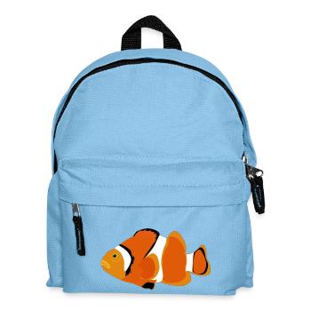 Clownfisch - Kinder Rucksack - Hellblau - Vorne