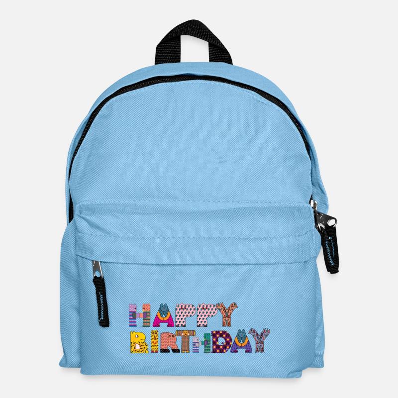 happy Birthday - Kids' Backpack - light blue