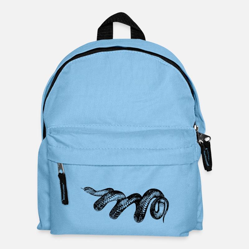 serpent - Sac à dos Enfant - bleu clair