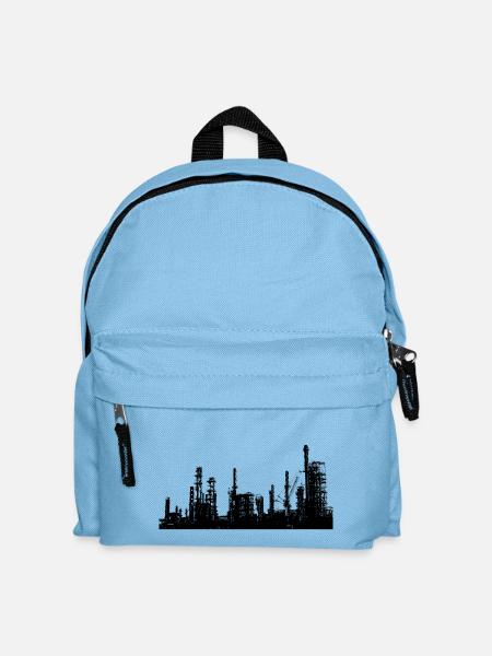 Öl Raffinerie Industrie - Kinder Rucksack - Hellblau