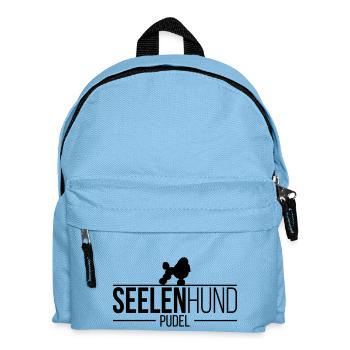 PUDEL Seelenhund - Kinder Rucksack - Hellblau - Vorne