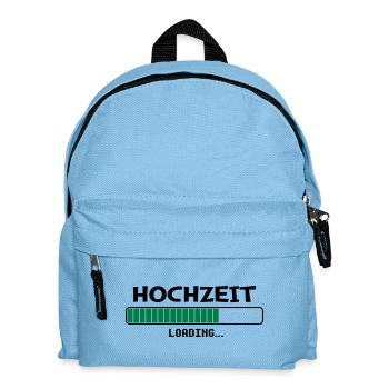 Hochzeit Loading - Kinder Rucksack - Hellblau - Vorne
