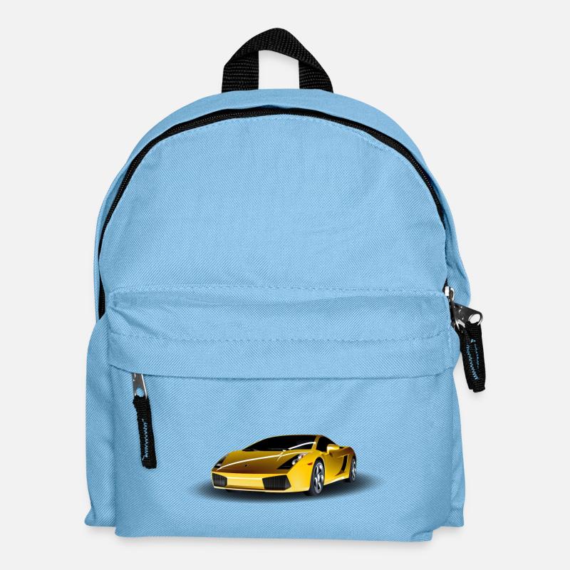 Sportwagen Lambo Geschenk - Kinder Rucksack - Hellblau