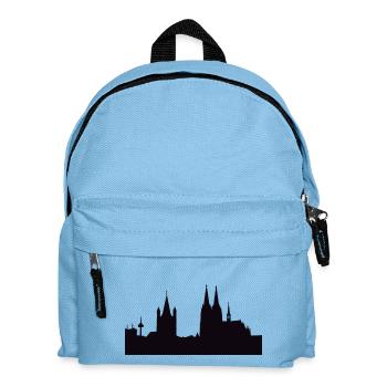 Cologne Panorama! Cologne Cathedral Carnival - Kids' Backpack - light blue - Front