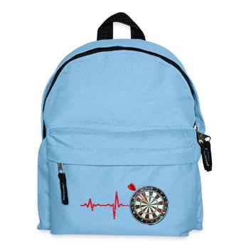 Gift heartbeat darts - Kids' Backpack - light blue - Front