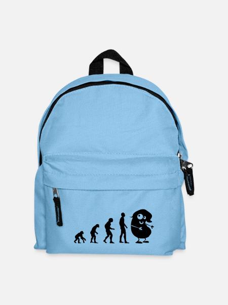 Evolution - die Bohne - Kinder Rucksack - Hellblau