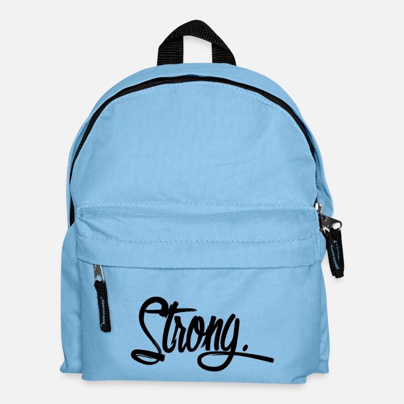 strong schwarz - Kinder Rucksack - Hellblau