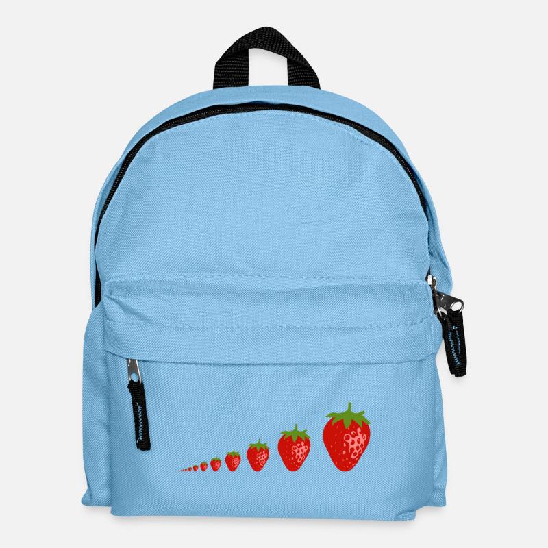 strawberries - Kids' Backpack - light blue