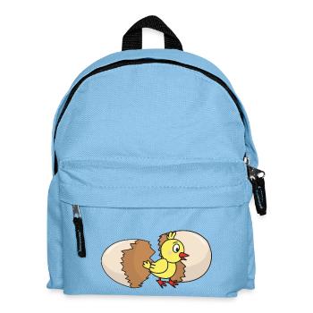 Küken Geflügel Huhn Hühner Ei Hühnerei Osterei - Kinder Rucksack - Hellblau - Vorne