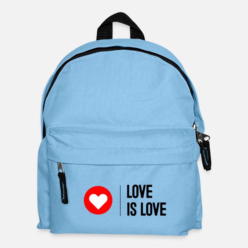 Love is Love - Kinder Rucksack - Hellblau