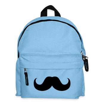 moustaches schnurbart bart - Kinder Rucksack - Hellblau - Vorne