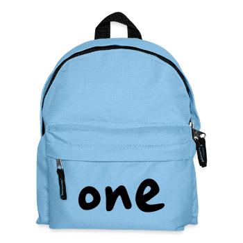 one 1 anniversaire 1 anniversaire nombre de cadeau - Sac à dos Enfant - bleu clair - Devant