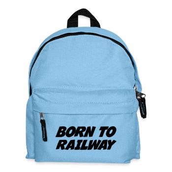 Eisenbahner / Eisenbahnen / Eisenbahn / Bahn - Kinder Rucksack - Hellblau - Vorne
