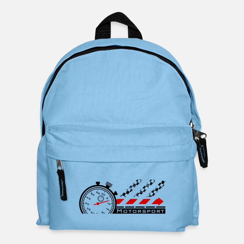 Chronomètre de sport automobile - Sac à dos Enfant - bleu clair