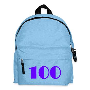 100. 100 YEARS. 100th ANNIVERSARY. ANNIVERSARY - Kids' Backpack - light blue - Front