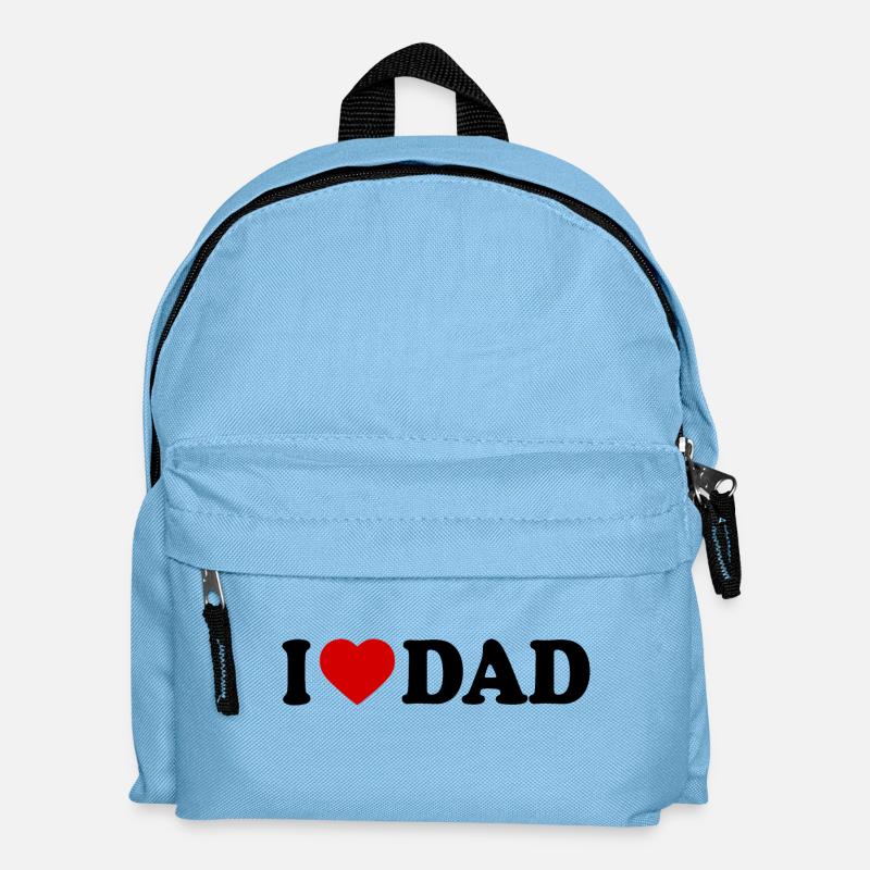 I love dad - Lasten reppu - vaaleansininen