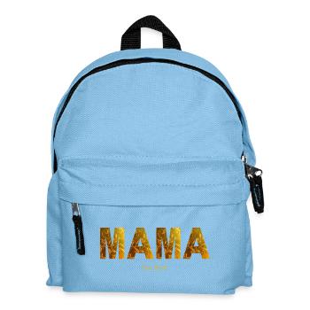 Mom is the best - my rock in the surf - Kids' Backpack - light blue - Front