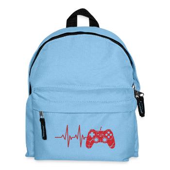 Heartbeat Controller Motif - Kids' Backpack - light blue - Front