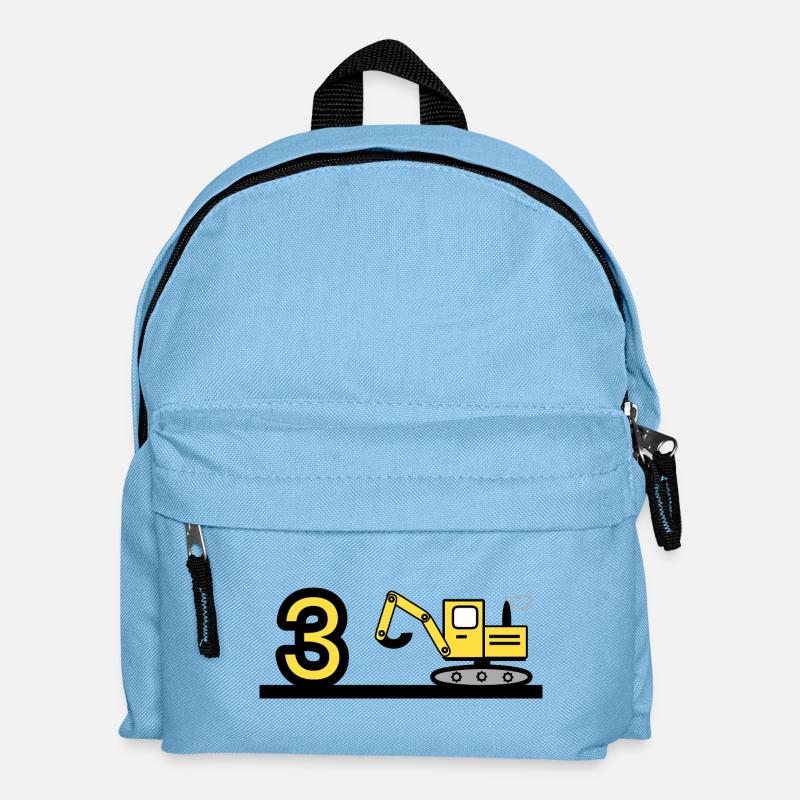 Bagger - Kinder Rucksack - Hellblau
