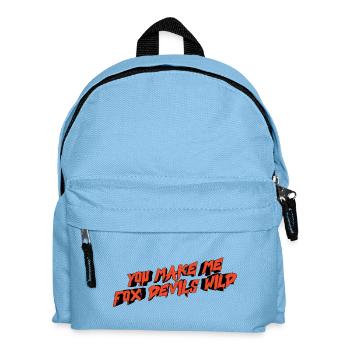 Tu me rends fou, diables renards - Sac à dos Enfant - bleu clair - Devant