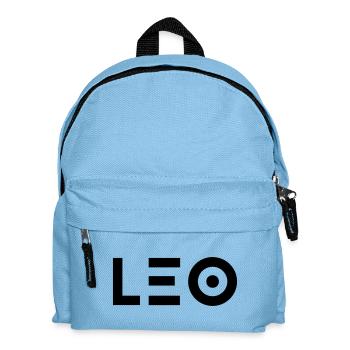Prénom Leo - Sac à dos Enfant - bleu clair - Devant