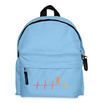 Bogenschießen Sonnenuntergang Herzschlag des Bogenschießens - Kinder Rucksack - Hellblau - Vorne