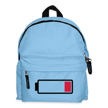 Battery low - Kids' Backpack - light blue - Front