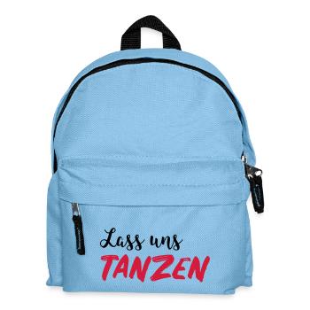 Lass uns tanzen - Dance Shirt - Kinder Rucksack - Hellblau - Vorne
