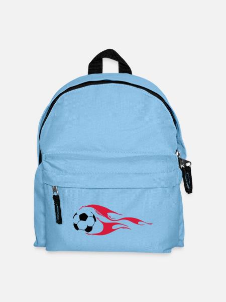Fußball - Kinder Rucksack - Hellblau