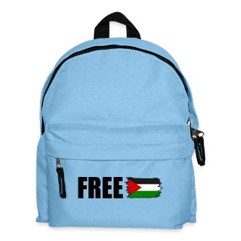 Free palestine - Sac à dos Enfant - bleu clair - Devant