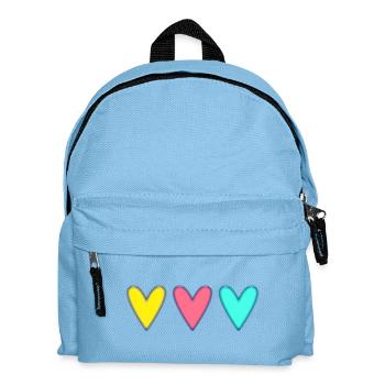 HERZ. VIELEN DANK. GELIEBTE. MEISTER. DANKE HERRIN. - Kinder Rucksack - Hellblau - Vorne