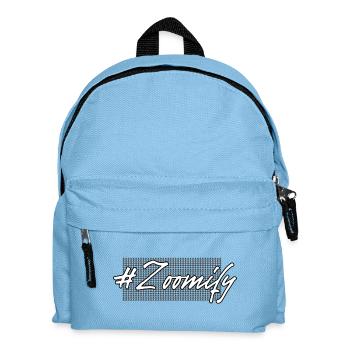 Zoomify hatch tag slogan - Kids' Backpack - light blue - Front