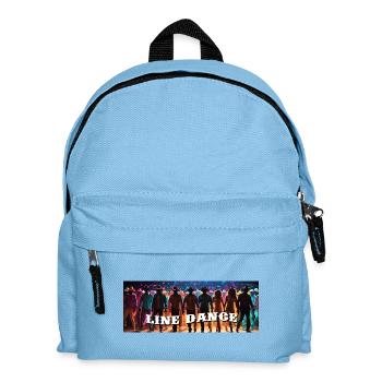 Line dance group dancing - Kids' Backpack - light blue - Front