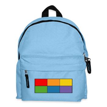 LGBT_Regenbogen_Farbblock grille - Sac à dos Enfant - bleu clair - Devant