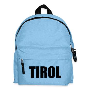 TIROL Logo schwarz - Kinder Rucksack - Hellblau - Vorne