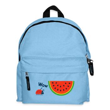 Ladybug amazed by melon - Kids' Backpack - light blue - Front