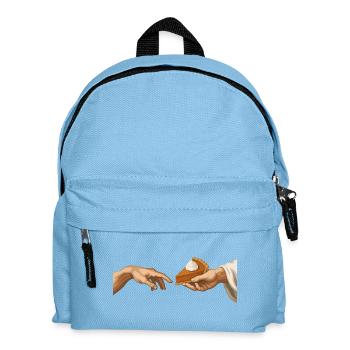 Kürbiskuchen Die Entstehung Lustiger Kürbiskuchen - Kinder Rucksack - Hellblau - Vorne