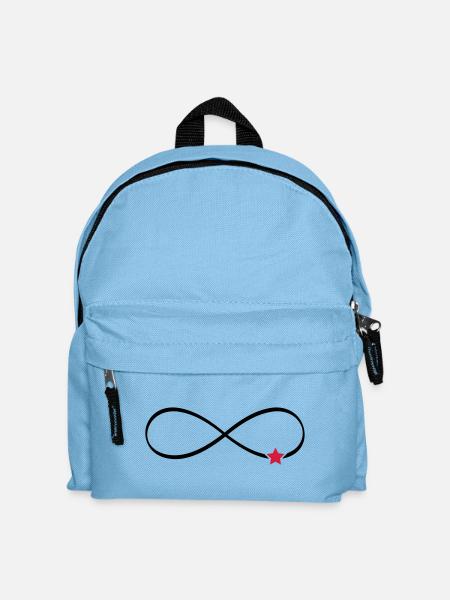 Stern Unendlichkeit Symbol Unendlichkeitszeichen - Kinder Rucksack - Hellblau