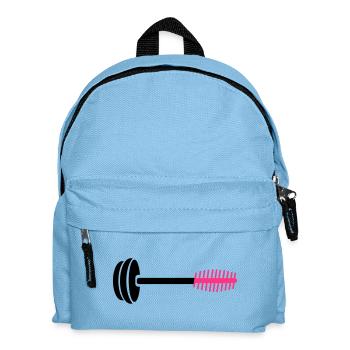 Neon Pink Hair Comb Icon - Kids' Backpack - light blue - Front
