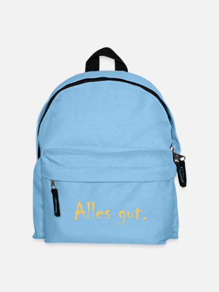 Alles gut - Kinder Rucksack - Hellblau