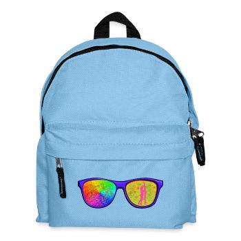 Cap with glasses - Kids' Backpack - light blue - Front