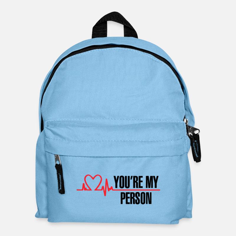 Du bist meine Person - Kinder Rucksack - Hellblau
